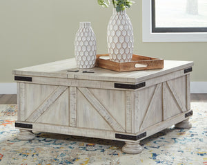 Carynhurst Lift Top Coffee Table Whitewash