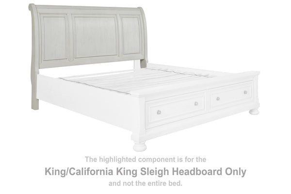 Robbinsdale King/California King Sleigh Headboard Antique White