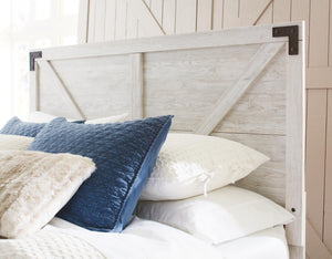 Shawburn Youth Full Crossbuck Panel Headboard Whitewash