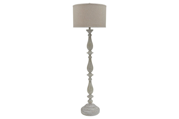 Ashley Bernadate Floor Lamp Whitewash Signature Design