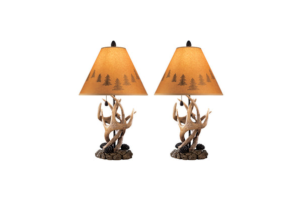 Ashley Derek Brown Table Lamp Set of 2