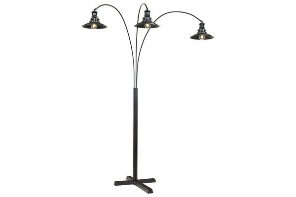 Ashley Sheriel Floor Lamp Black Signature Design