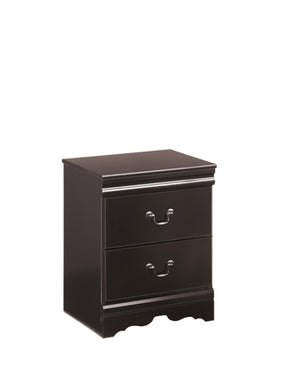 Huey Vineyard 2-Drawer Nightstand Black