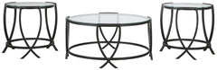 Tarrin 3-Piece Occasional Table Set Black