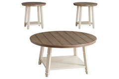 Bolanbrook Pastoral Charm 3-Piece Occasional Table Set Two-tone