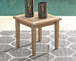 Gerianne Outdoor End Table Grayish Brown