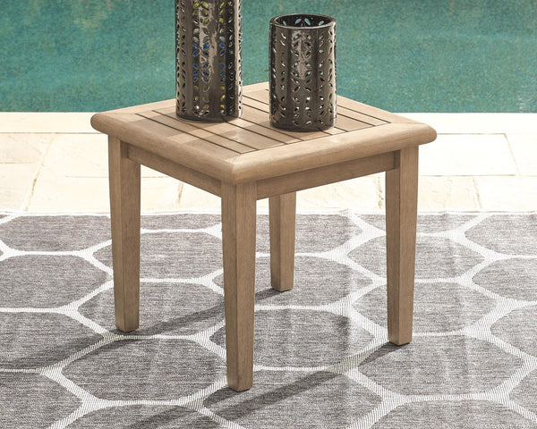 Gerianne Outdoor End Table Grayish Brown