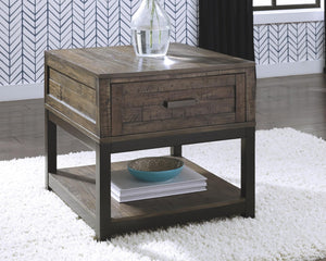 Johurst 1-Drawer End Table Grayish Brown