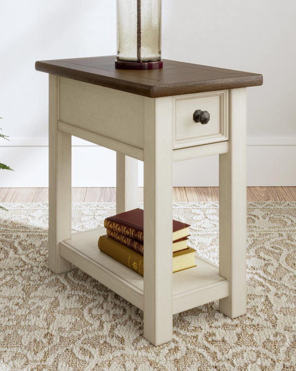 Bolanburg 1-Drawer Chairside End Table with USB Two-tone