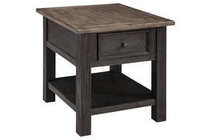 Tyler Creek Boho Haven 1-Drawer End Table Grayish Brown/Black