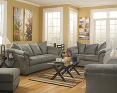 Darcy Rectangle Boho Haven Ottoman Cobblestone