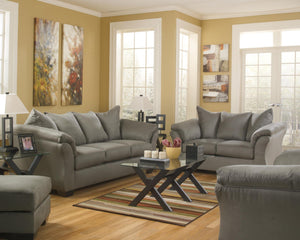 Darcy Rectangle Boho Haven Ottoman Cobblestone
