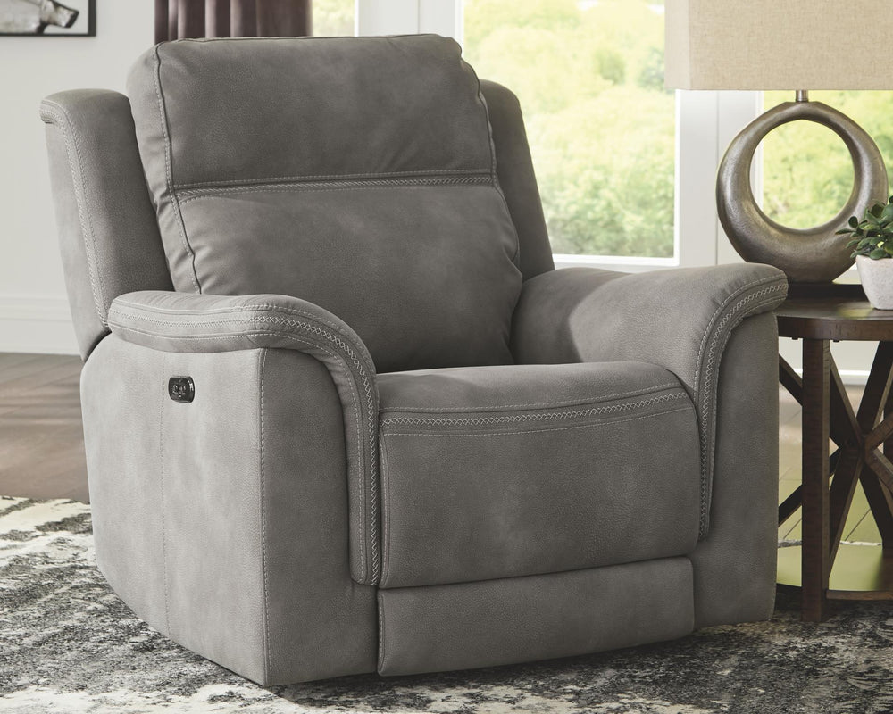 Next-Gen Durapella Power Adjustable Headrest Zero Gravity Recliner Slate