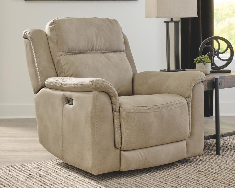 Next-Gen Durapella Power Adjustable Headrest Zero Gravity Recliner Sand