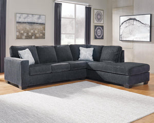 Altari 2-Piece Fabric Stationary Sectional with Chaise Slate