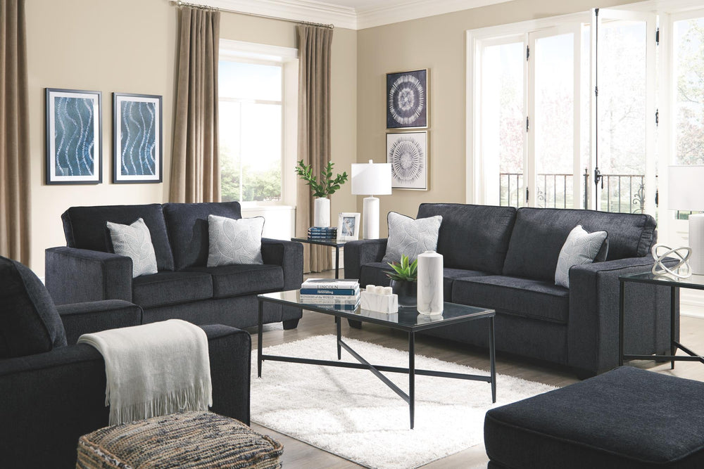 Altari Queen Fabric Stationary Sofa Stationary Sleeper Slate