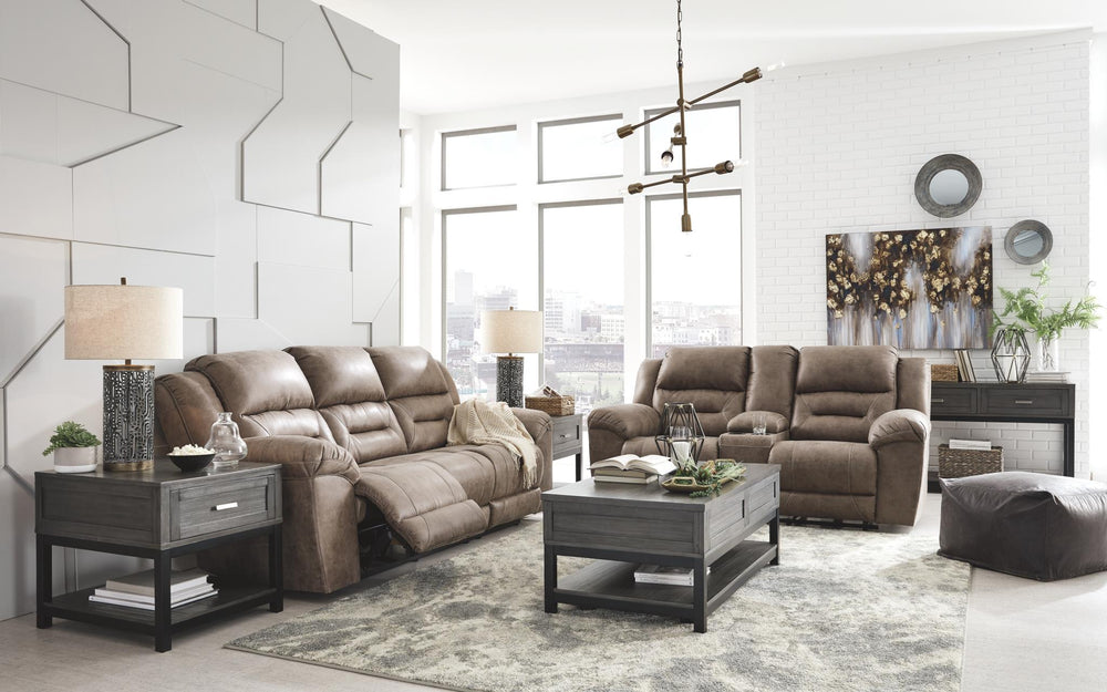 Stoneland Manual Reclining Sofa Fossil