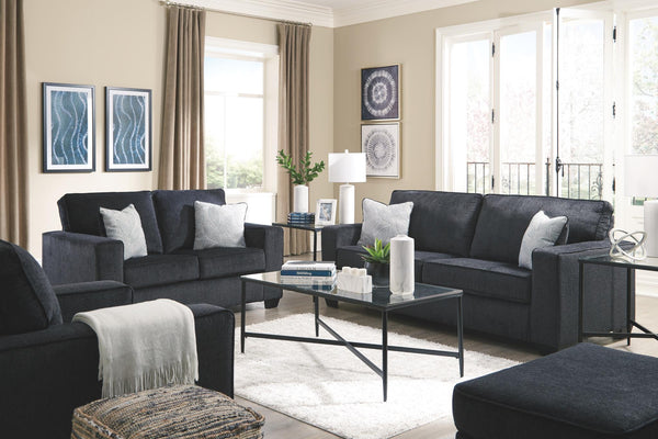 Altari Fabric Stationary Sofa Slate
