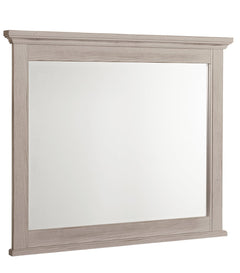 Vaughan-Bassett Bungalow Dover Grey Two-Tone Master Landscape Mirror
