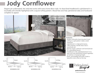 Parker House Jody Collection Cornflower Grey King Headboard