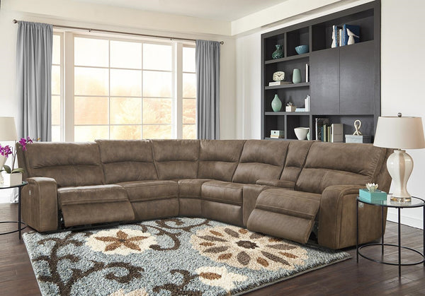Parker House Polaris Collection 6-Piece Sectional in Kahlua Color