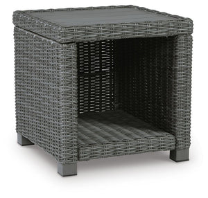 Elite Park Outdoor End Table Gray