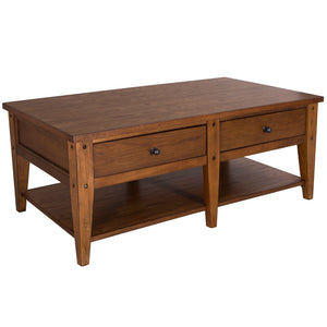 Liberty Furniture 3-Piece Oak Coffee Table Set Lake House