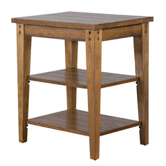 Liberty Furniture Tiered Oak Occasional Table Lake House