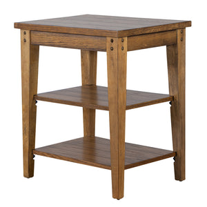 Liberty Furniture Tiered Oak Occasional Table Lake House
