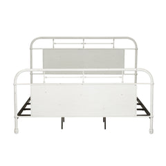 Liberty Furniture Vintage Antique White King Metal Bed