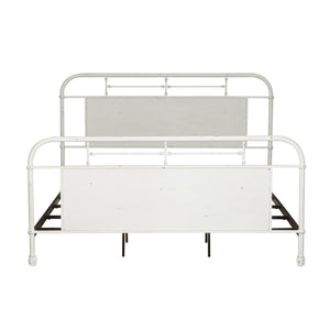 Liberty Furniture Vintage Antique White King Metal Bed
