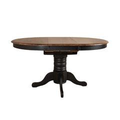 Liberty Furniture Carolina Crossing 5-Piece Antique Honey /Black Pedestal Casual Dining Table Set