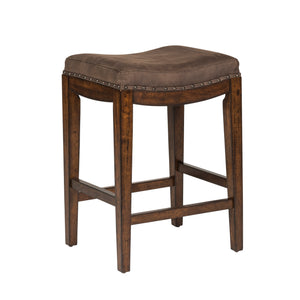 Liberty Furniture Aspen Skies Russet Brown Upholster Bar Stool