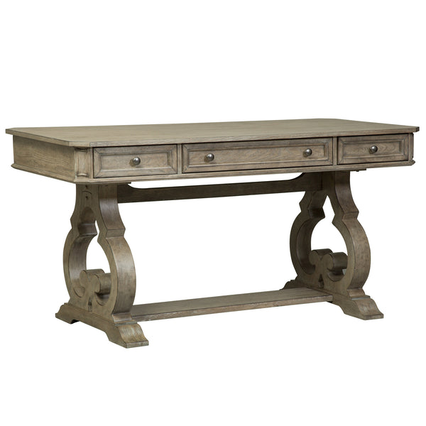 Liberty Furniture Simply Elegant 3-Piece Heathered Taupe Desk & Hutch Set