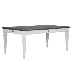 Liberty Furniture 5-Piece Wire Brushed White Charcoal Rectangular Dining Table Set Allyson Park