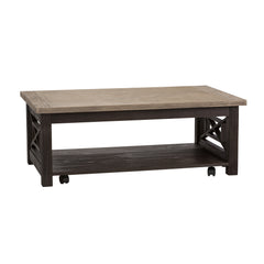 Liberty Furniture 3-Piece Heatherbrook Set 1 Coffee Table & 2 End Tables
