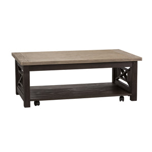 Liberty Furniture 3-Piece Heatherbrook Set 1 Coffee Table & 2 End Tables