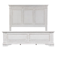 Liberty Furniture Abbey Park Antique White King Panel Bed