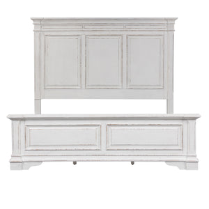 Liberty Furniture Abbey Park Antique White King Panel Bed