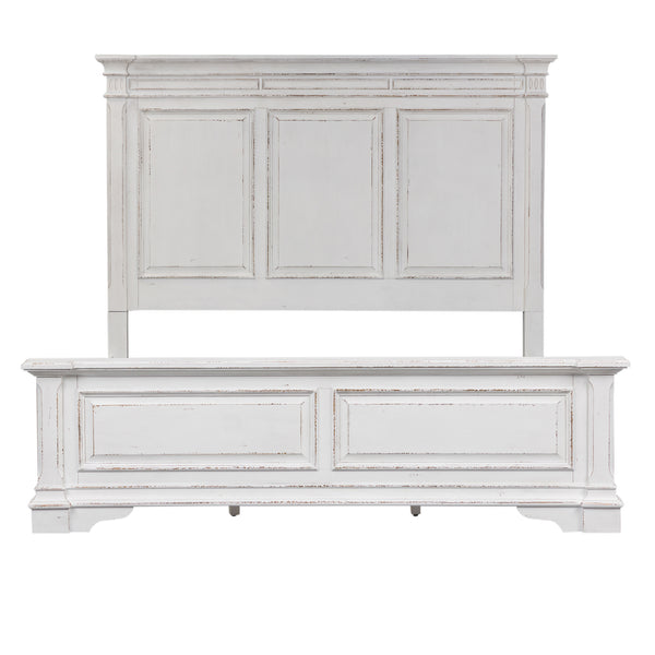 Liberty Furniture Abbey Park Antique White King Panel Bed