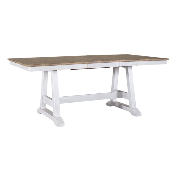 Liberty Furniture 7-Piece Trestle Dining Table Set Lindsey Farm