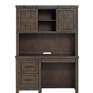 Liberty Furniture Kids/Teens Thornwood Hills 2-Piece Rock Beaten Gray Desk Set