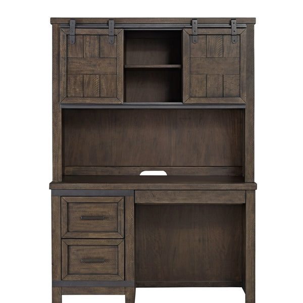 Liberty Furniture Kids/Teens Thornwood Hills 2-Piece Rock Beaten Gray Desk Set