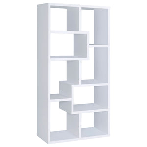 Coaster Theo 71 Inch 6-Shelf Bookshelf White