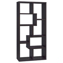 Coaster Theo 71 Inch 6-Shelf Bookshelf Cappuccino