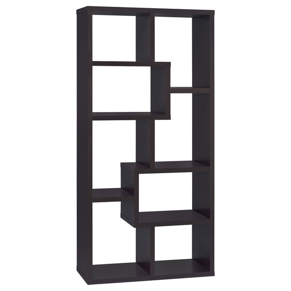 Coaster Theo 71 Inch 6-Shelf Bookshelf Cappuccino