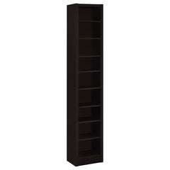 Coaster Eliam 71 Inch 9-Shelf Bookcase Cappuccino