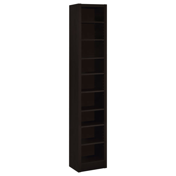 Coaster Eliam 71 Inch 9-Shelf Bookcase Cappuccino