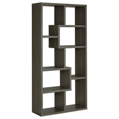 Coaster Theo 71 Inch 6-Shelf Bookshelf Weathered Grey