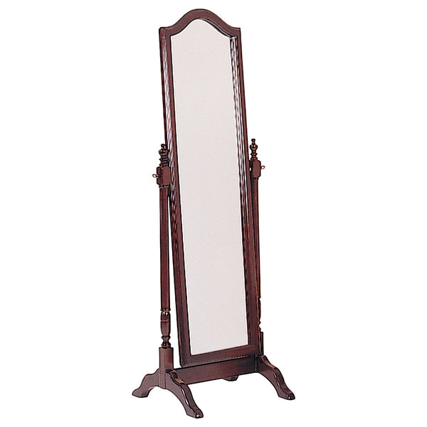 Coaster Cabot Wood Adjustable Full Length Cheval Mirror Merlot